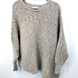 Prologue Women’s gray sweater‎ with silver speck XL